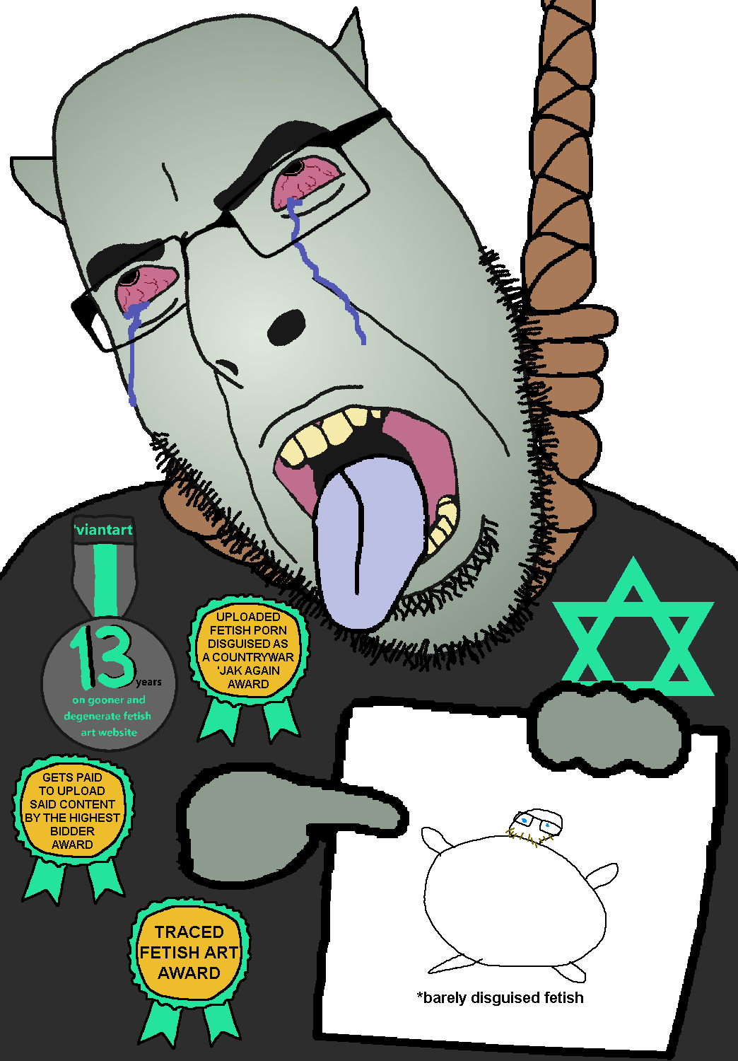 cobson, ack, award, awards, bloodshot eyes, countrywar, crying, deviant, deviantard, deviantard award