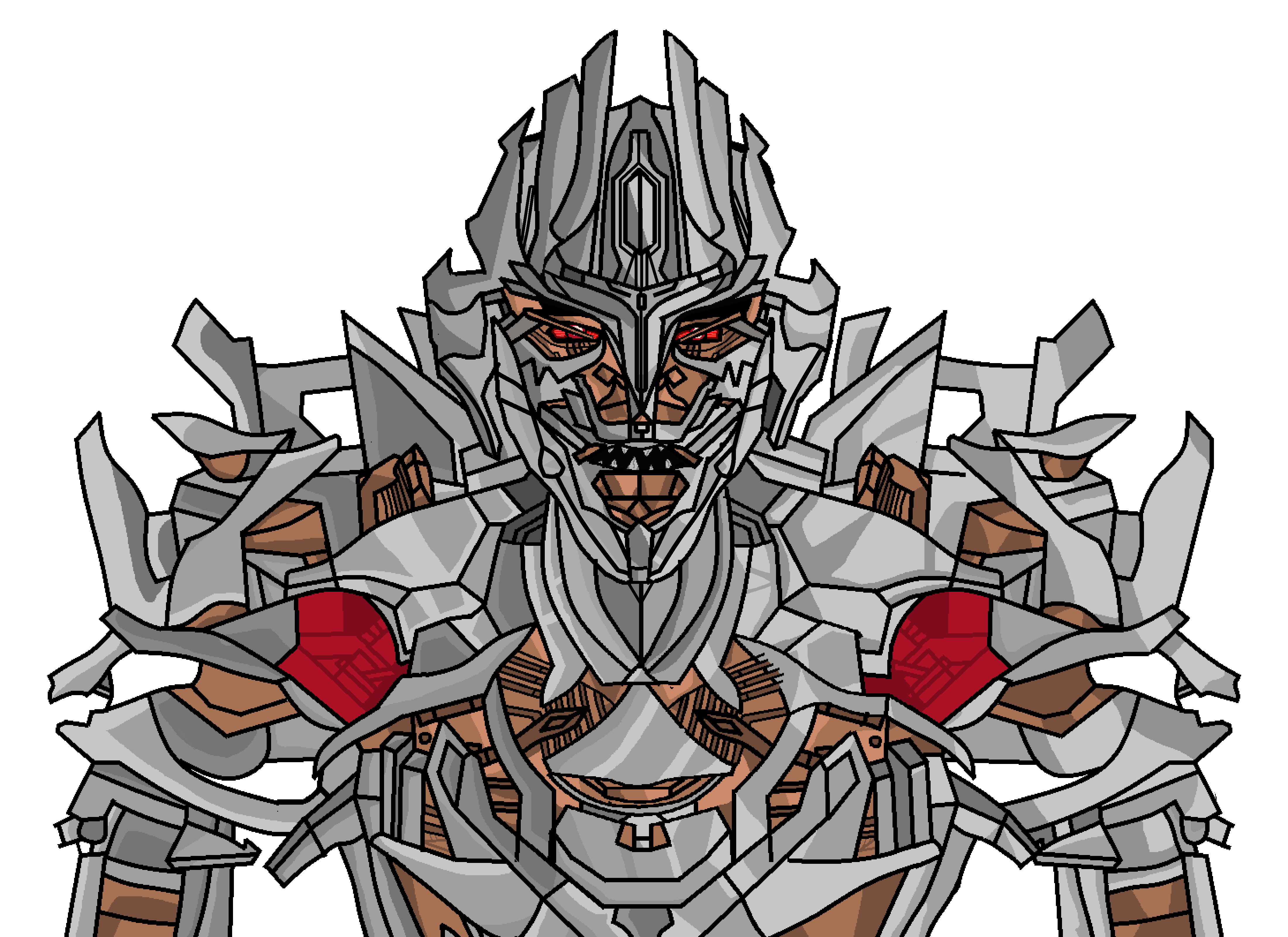 chudjak, chudjak front, muscular chud, all hail megatron!, transformer soyjaks, 2007, alien, armor, decepticon, evil