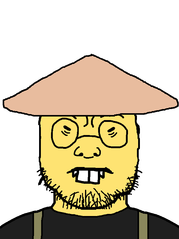 soykio kid, soykio front, asian, black shirt, buck teeth, charlie, chicom, clothes, glasses, gook