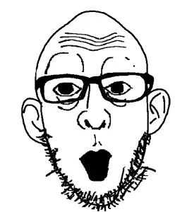 cobbert, nojak, nobbert, fusionjaks, glasses, merge, open mouth, soyjak, stubble