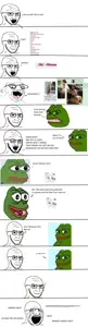 pepe, soyak, soyak (crazed), soyak (irritated), /fit/, amphibian, animal, bloodshot eyes, closed mouth, comic