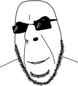 cobson, cool, glasses, smile, smirk, smug, sunglasses, uncolored skin
