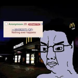 chudjak, /pol/, 4chan, animated, back, black eyes, closed mouth, explosion, frown, glasses