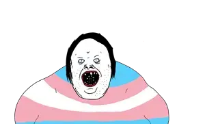 alicia, saray, hair, lips, open mouth, red lips, tranny, transgender pride flag