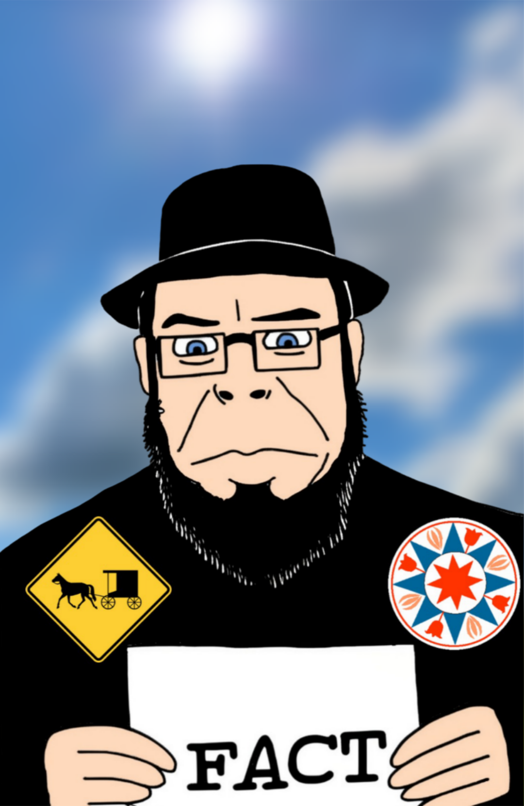 cobson, orthodoxson, amish, anabaptism, animal, beard, blue eyes, christianity, closed mouth, clothes
