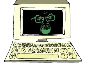 feraljak, black, computer, green, keyboard, retro