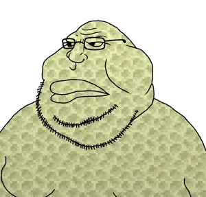 meximutt, punjaks, endstone, fat, glasses, obese, soyjak, stubble, video game, minecraft
