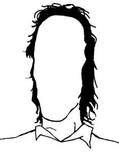 mulletjak, eirræbœ, hair, mullet, no face, uncolored skin