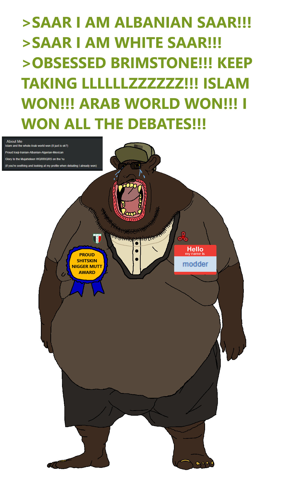 brandon, meximutt, monkeyjak, beast, branigger, brankey, endmutt, morbidmutt, chin, crying