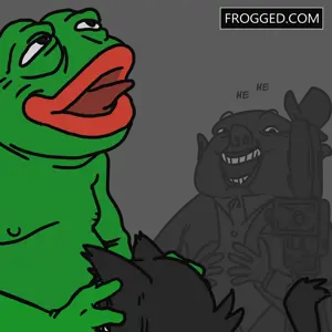 5436 - black_hair bourgeoisie capitalism catgirl character_alunya character_pepe_the_frog fellatio frog frogged hat laugh lewd meta_transparent_background porked porky prostitution site_leftypol top_hat.png