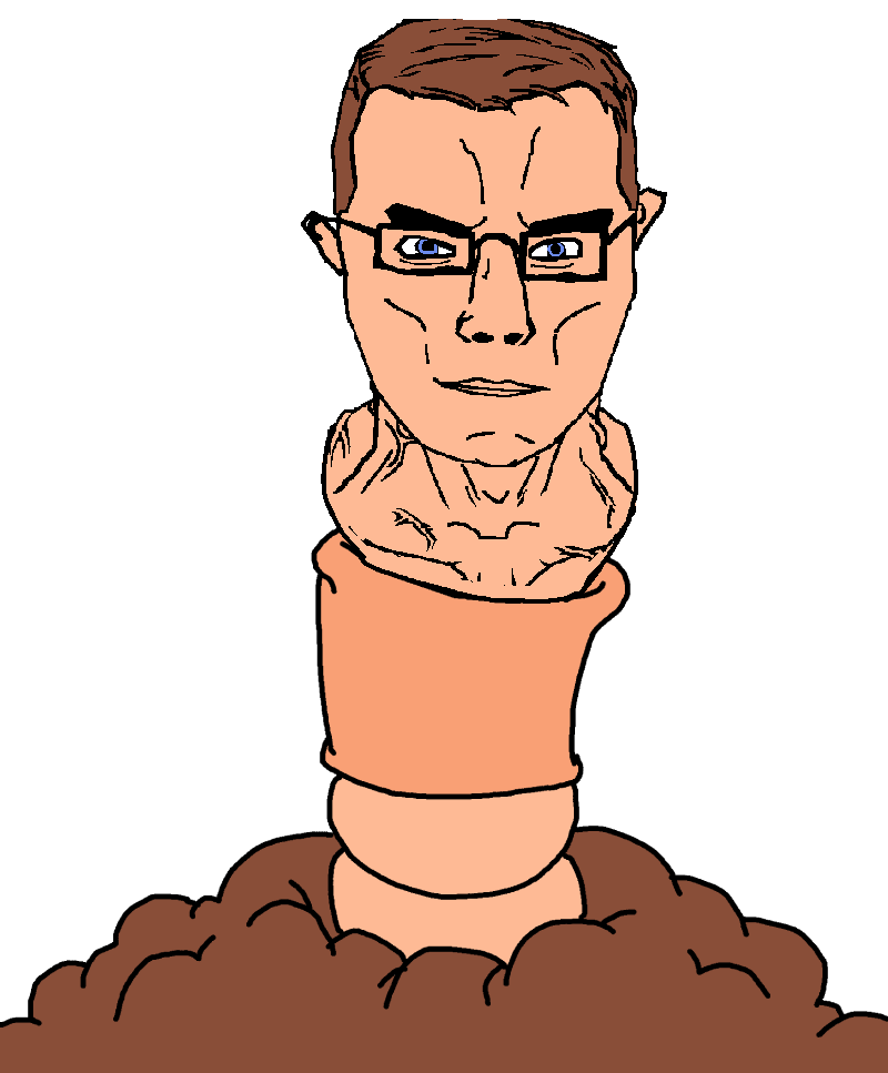 chudjak, chudjak front, muscular chud, aryan, a10 eyes, blue eyes, brown hair, front view, glasses, hair