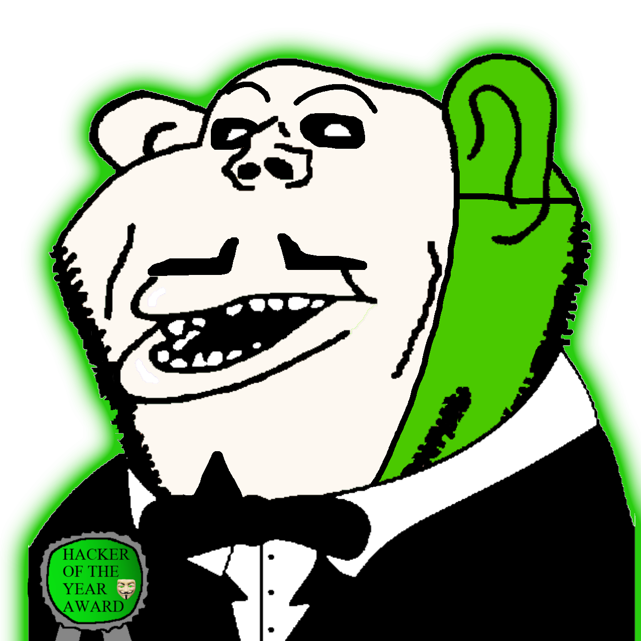 impish soyak ears, impish amerimutt, amerimutt, anon, anonymous, award, awards, beard, big lips, black background