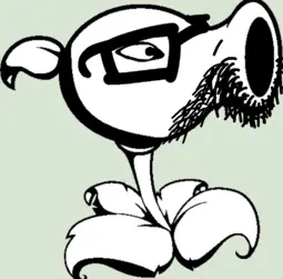 unknown, glasses, leaf, peashooter, plant, soyjak, stubble, video game, plants vs zombies