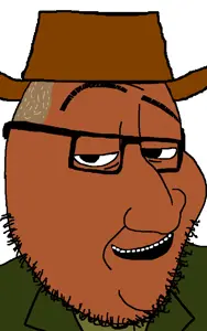australian shitposter, smugjak, australia, brown skin, closed mouth, clothes, eyebrows, glasses, hat, smile