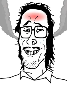 mulletjak, collar, collared shirt, glasses, hair, long hair, mindbroken, mullet, mustache, nose piercing