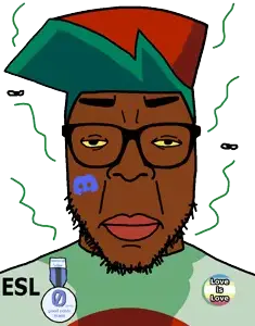 esl fnf pedo, chudjak, markiplier soyjak, chudplier, redrawn chudplier, redrawn plier, big lips, blue hair, esl, glasses