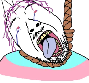 bernd, hanging troonjak, troonjak, unfunnycreature, ack, bloodshot eyes, cat ears, clothes, crying, ear