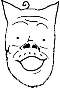 a24 slowburn soyjak, jacobson, unfunnycreature, baby, cat ears, deformed, ear, ears, no glasses, open mouth
