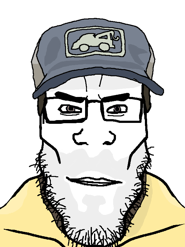 ellis (left 4 dead), chudjak, markiplier soyjak, chudplier, brown eyes, brown hair, buff, cap, clothes, ellis
