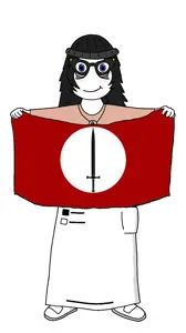 soytan, avengers, beanie, blush, brown shirt, clothes, drink, female, flag, girl