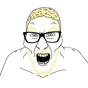 slitherjak, slitheraryan, aryan, aryan soyjaks, a10 eyes, blonde hair, blue eyes, buff, hair, uncolored skin