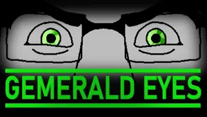 cobson, cobson front2, creepypasta, emerald eyes, eyebrows, eyes, front view, gemerald, glasses, looking at you