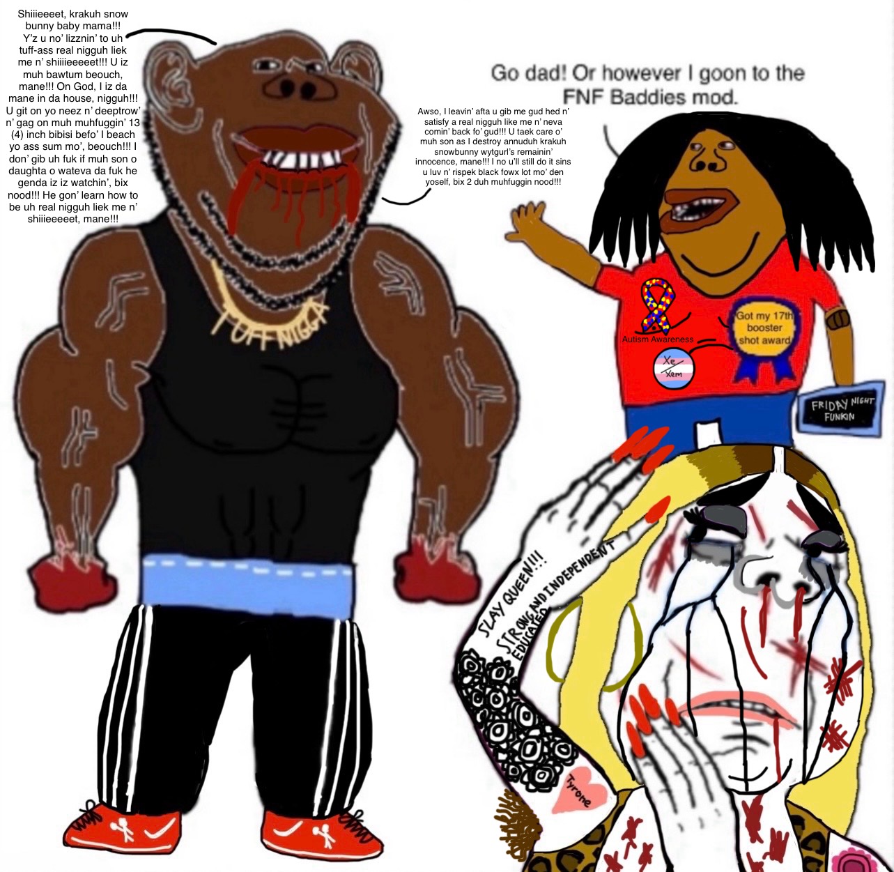 gapejak, impish, impish soyak ears, annabelle, female gapejak, impish amerimutt, impish tyrone, femjak, abuse, adidas