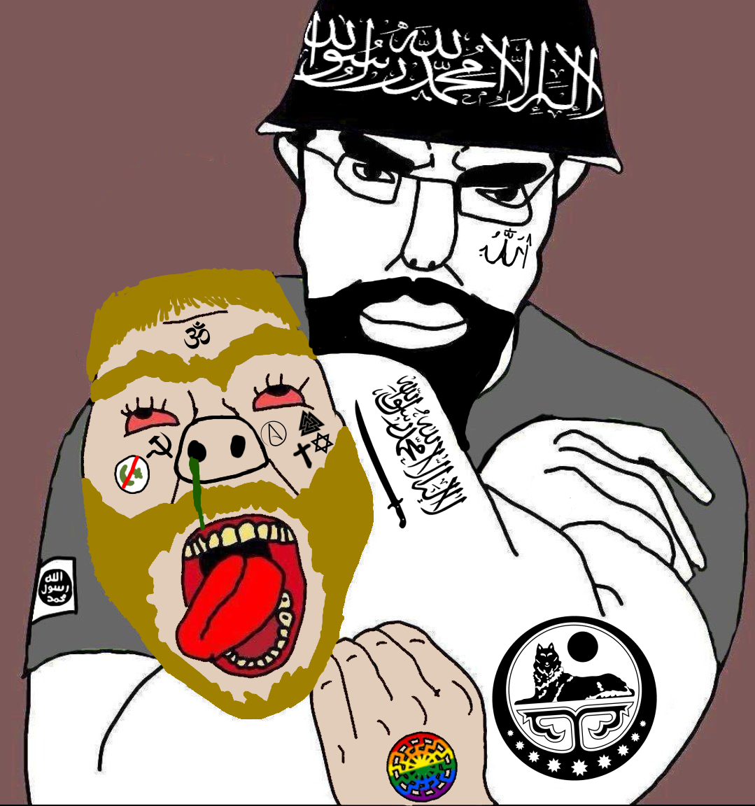 bernd, chudjak, chudjak front, the weak should fear the strong, allah, atheism, atheistcuck, blacksun, christianity, communism