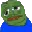 pepe, amphibian, animal, animated, frog, sad