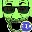el perro rabioso, glowie, animated, beard, central intelligence agency, eyebrows, glasses, glowing, green, green skin