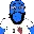 markiplier soyjak, science lover, animated, blue skin, heart, i love, smile, text