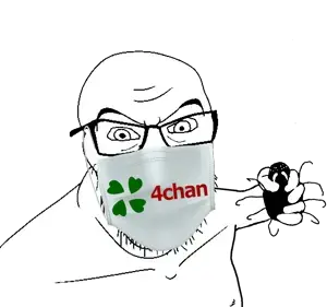 feraljak, 4chan, angry, animal, arm, bug, face mask, glasses, hands, holding object