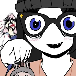 soytan, clothes, glasses, hair, holding object, iruka no yumede sayonara, open mouth