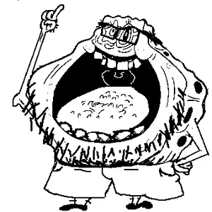 spongebob squarepants, unknown, clothes, fag, fat, pointing up, shorts, silly, teeth, tongue