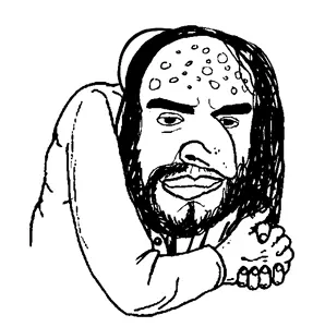 happy merchant, chudjak, goldberg, chudjak front, acne, beard, clothes, hair, hat, jewish nose