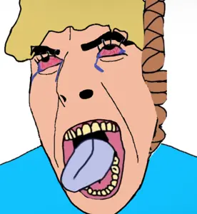 cobson, ack, blonde hair, bloodshot eyes, blue shirt, clothes, crying, dj cook, hair, hanging