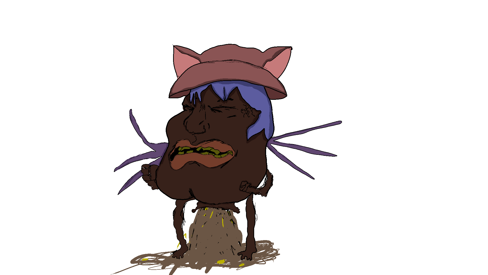 niko (oneshot), meximutt, mexiaryan, slopjak, 2soyjaks, anus, arm, brown skin, buck teeth, closed eyes