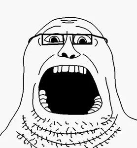 wideplier, beard, glasses, scream, teeth