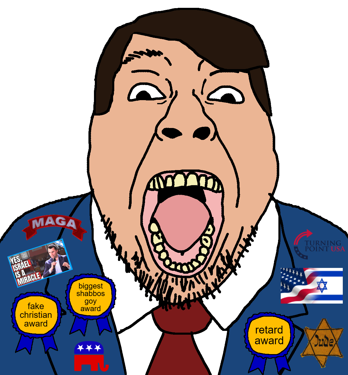 bernd, award, brown hair, charlie kirk, dead, glasses, hair, israel, judaism, jude