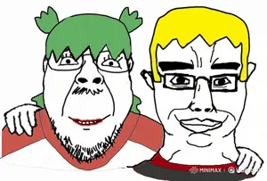 nate higgers, bernd, chudjak, natejak, 2soyjaks, 4chan, 4cuck, animated, anime, hailuo ai
