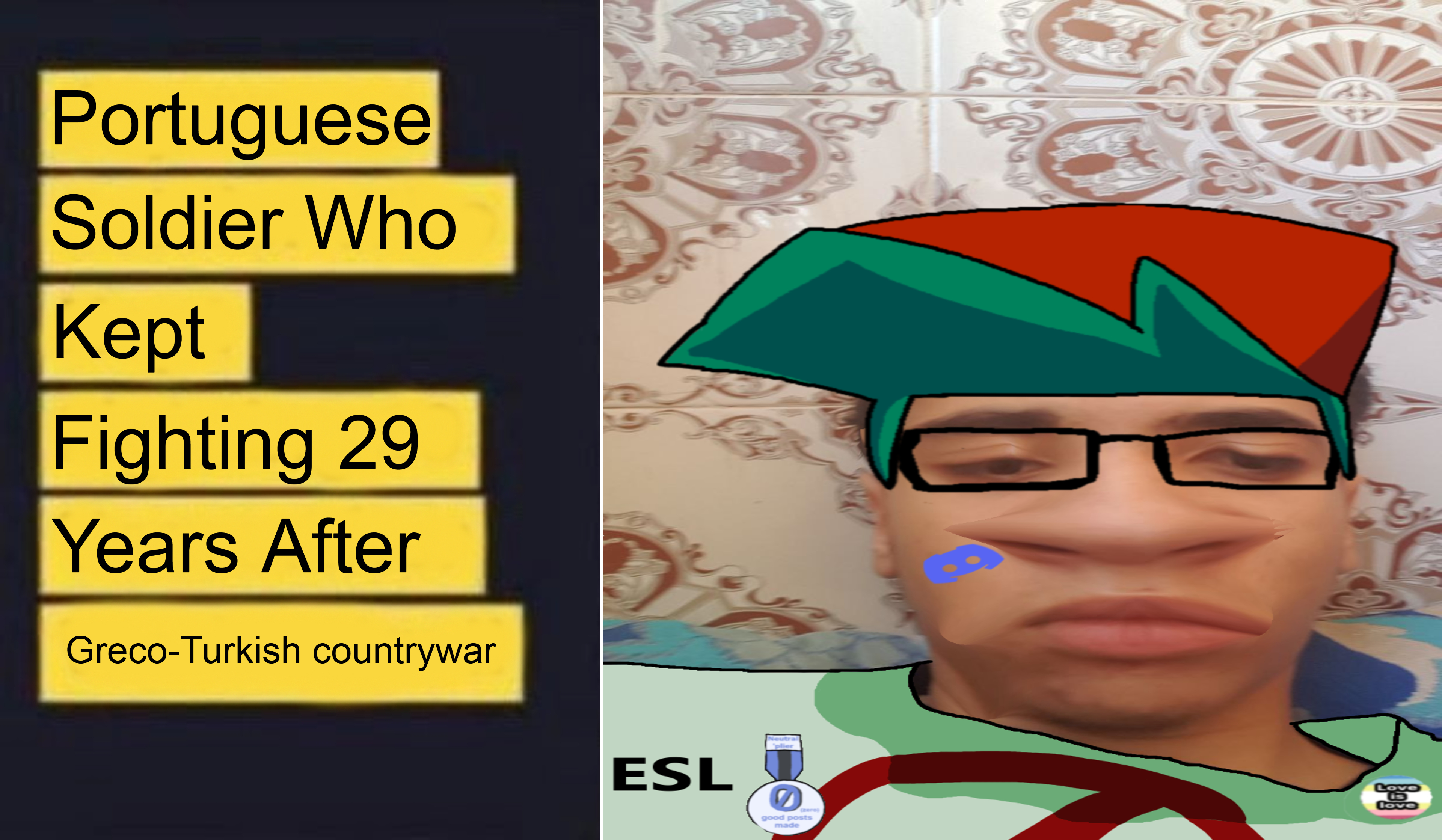 boyfriend (friday night funkin'), esl fnf pedo, chudjak, markiplier soyjak, chudjak front, chudplier, slopjak, japanese soldier who kept fighting, badge, black skin