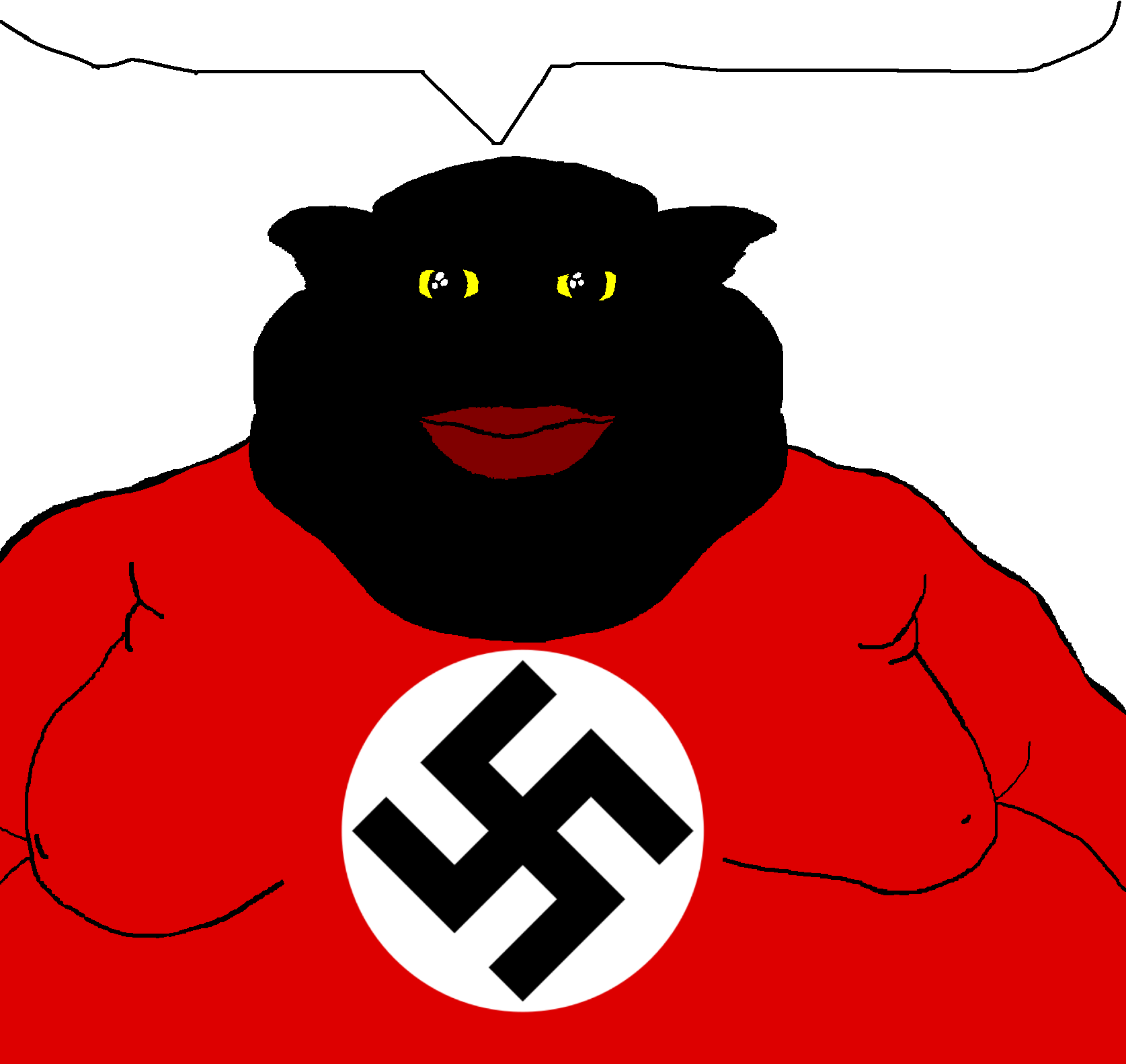 brandon, branigger, big lips, closed mouth, edit, fat, hair clip, lips, mutt, nazism
