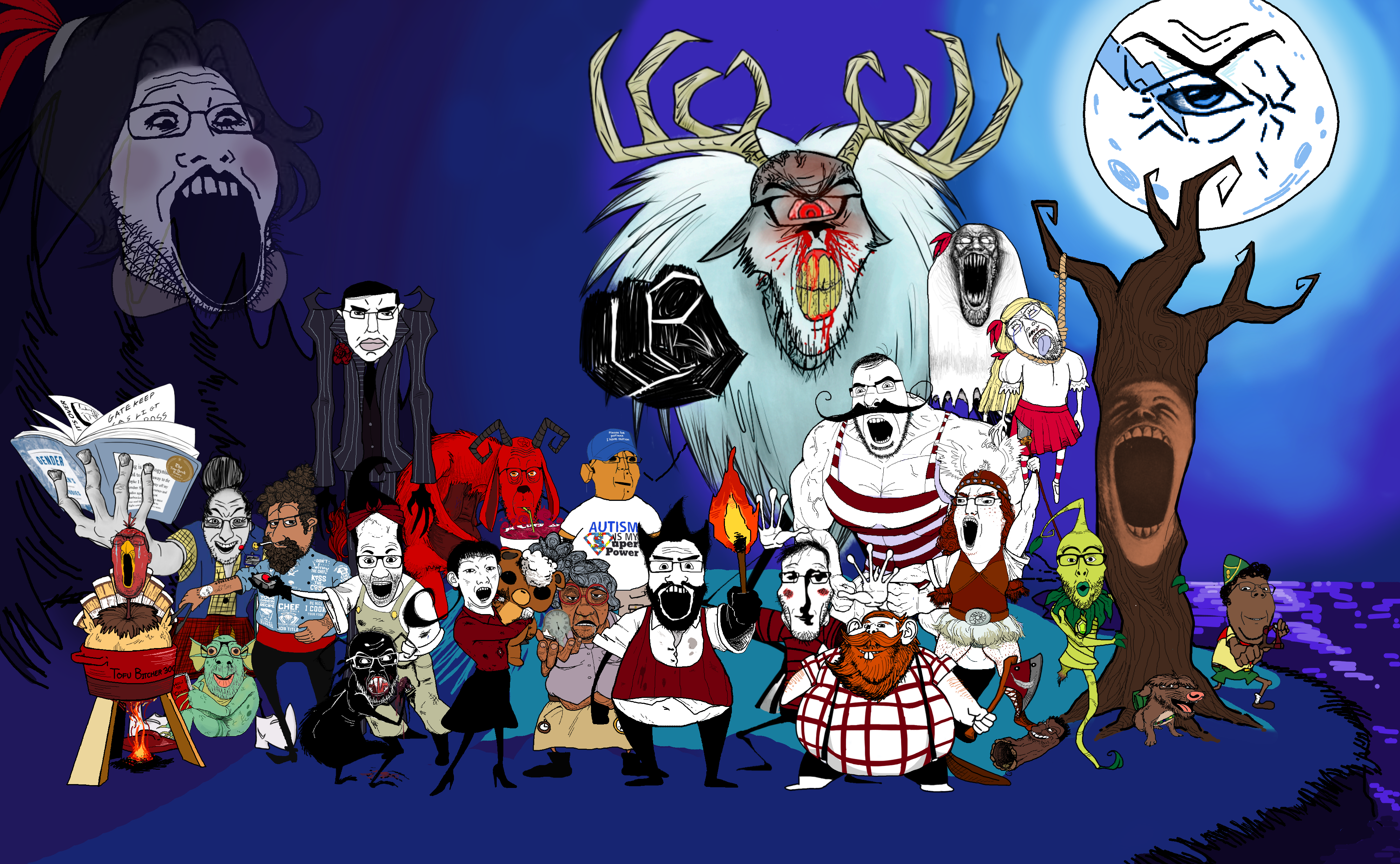 psycho wojak, wojak, bernd, chudjak, cobbert, cobson, dogjak, el perro rabioso, feraljak, gapejak