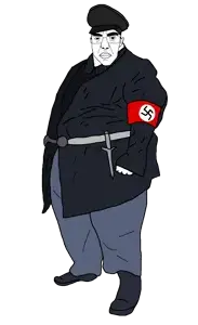chudjak, patrick, aryan, eatlers, a10 eyes, armband, aryan beast, aryan chad, belt, black jacket