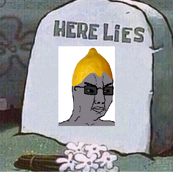 chudjak, closed mouth, dead, flower, food, fruit, glasses, gravestone, gray skin, grey teeth