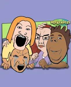 chudjak, cryboy soyjak, gapejak, markiplier soyjak, wholesome soyjak, 4soyjaks, crying, glasses, multiple soyjaks, teeth