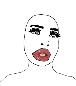 cobson, female cobson, femjak, oh my god she is so attractive, eyelashes, female, femjak, makeup, white background