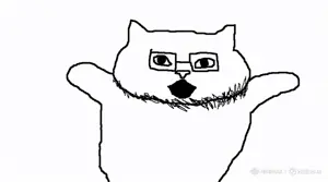 catjak, animal, animated, cat, cat ears, ear, ears, glasses, happy, open mouth