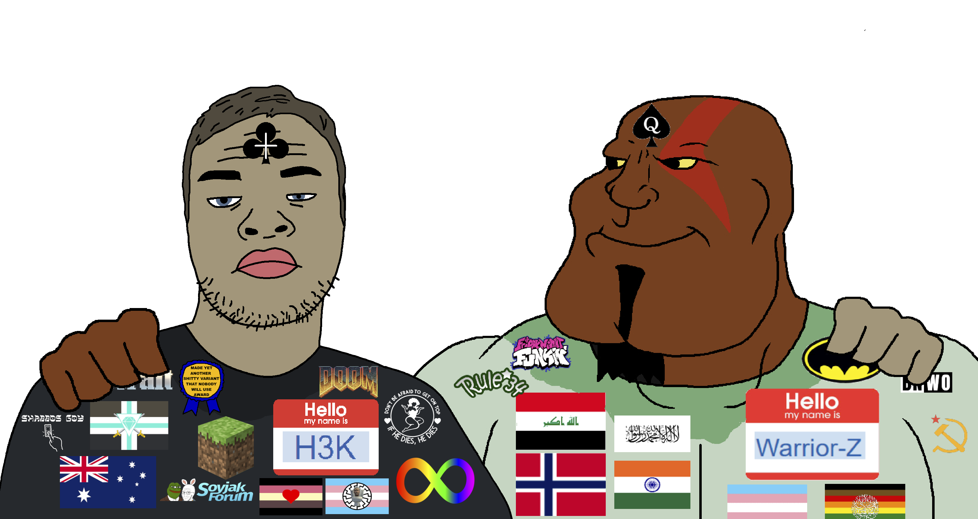kratos, meximutt, skajyosjak, mexiaryan, slopjak, 2soyjaks, autism, badge, bbw, blue eyes