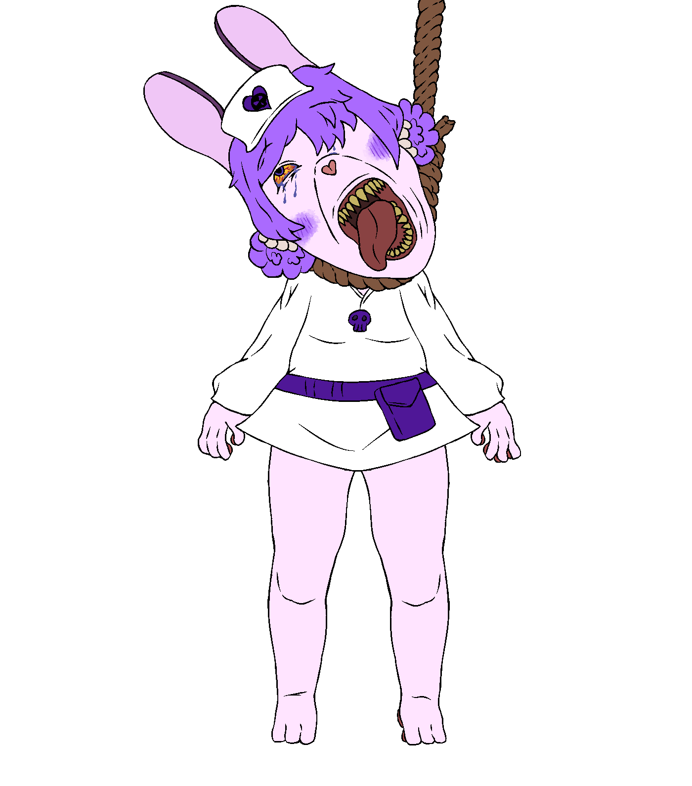 leima, bernd, hanging troonjak, troonjak, accessory, ack, animal, anthro, belt, bloodshot eyes